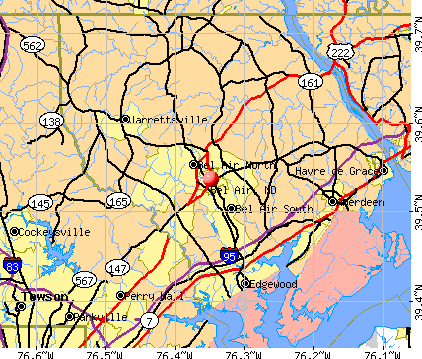 Bel Air, MD map