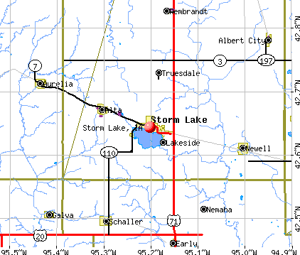 Storm Lake, IA map