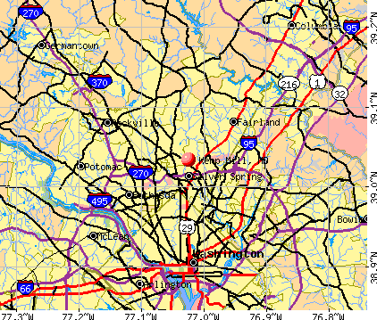 Kemp Mill, MD map