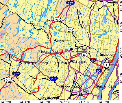 Totowa, NJ map