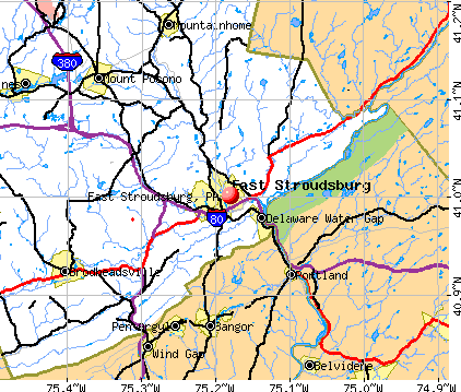 East Stroudsburg, PA map