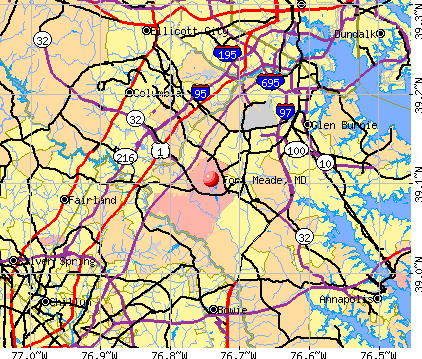 Fort Meade, MD map