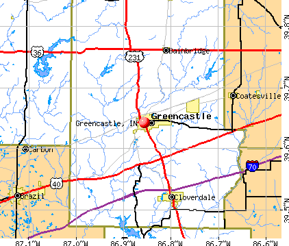 Greencastle, IN map