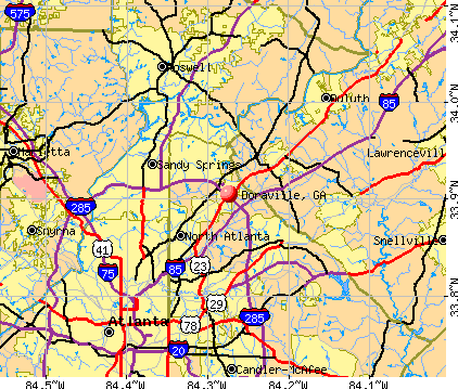 Doraville, GA map
