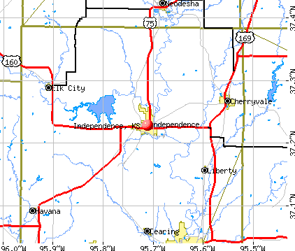 Independence, KS map