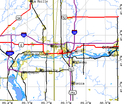 Peru, IL map