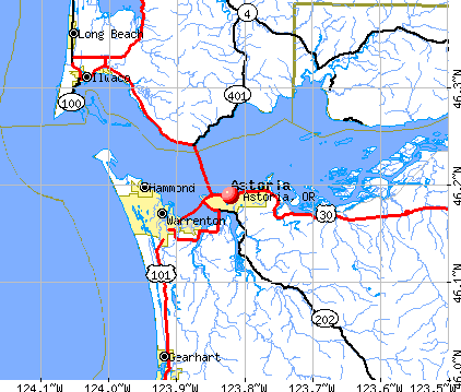 Astoria, OR map