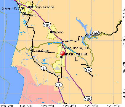 Santa Maria, CA map