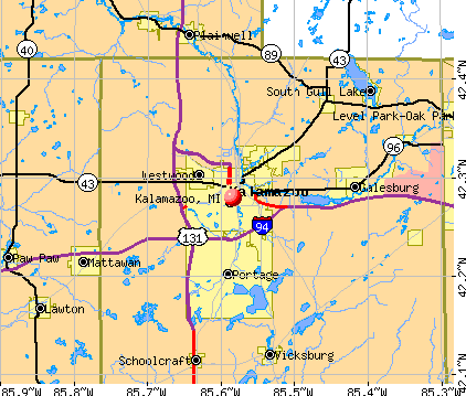 Kalamazoo, MI map