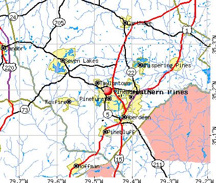 Pinehurst, NC map