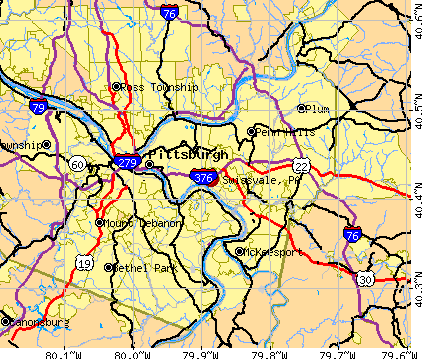 Swissvale, PA map