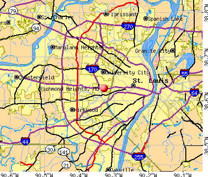 Richmond Heights, MO map