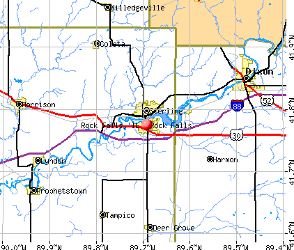 Rock Falls, IL map