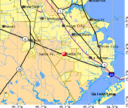 Santa Fe, TX map