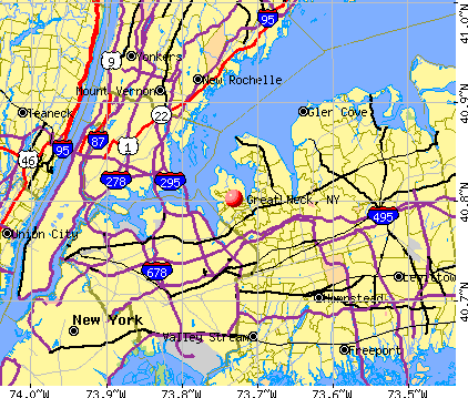 Great Neck, NY map