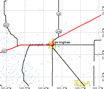 Lovington, NM map