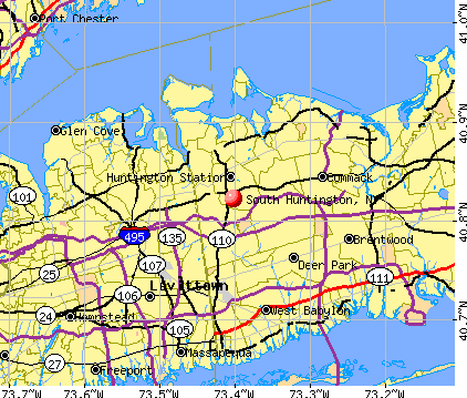 South Huntington, NY map