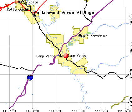 Camp Verde, AZ map