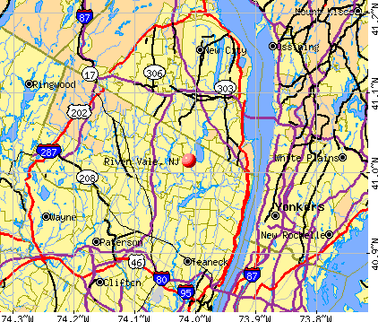 River Vale, NJ map