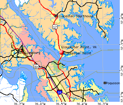 Gloucester Point, VA map