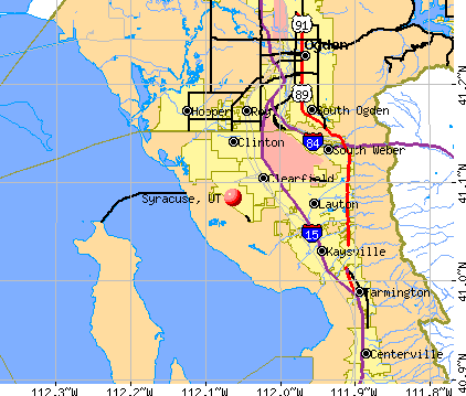 Syracuse, UT map