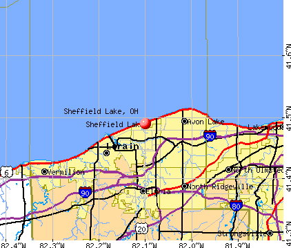 Sheffield Lake, OH map