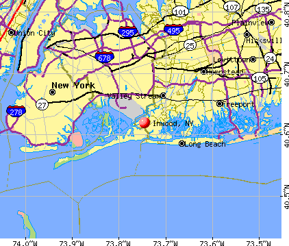 Inwood, NY map