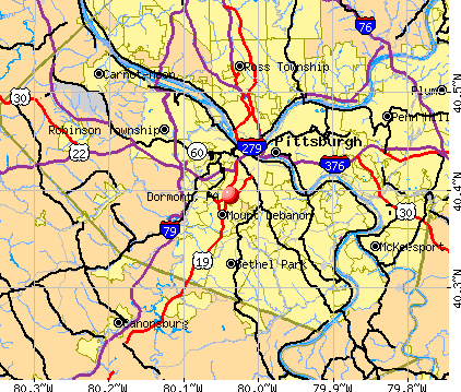 Dormont, PA map