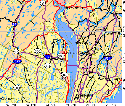 Valley Cottage, NY map