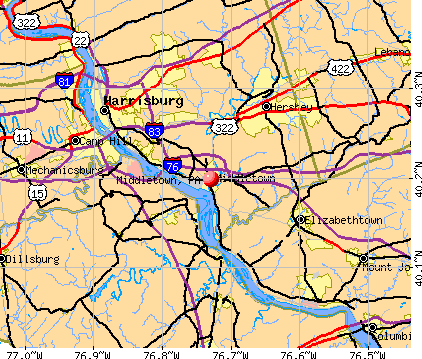 Middletown, PA map