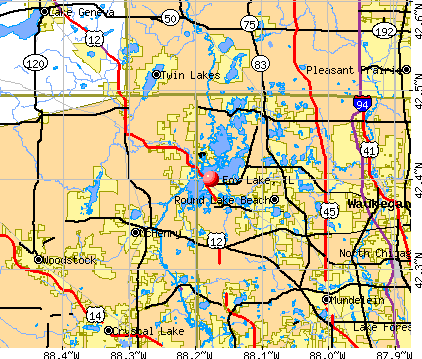 Fox Lake, IL map