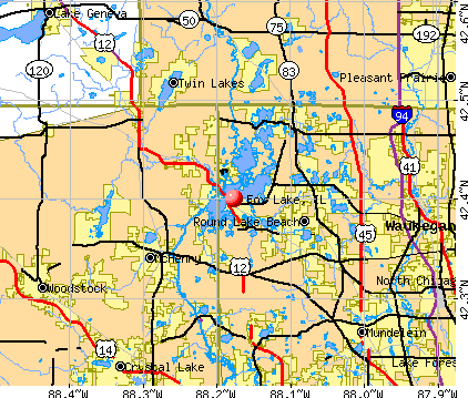 Illinois lake maps site m