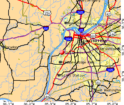 St. Dennis, KY map