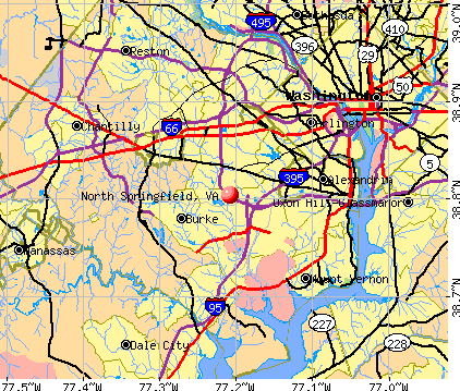 North Springfield, VA map