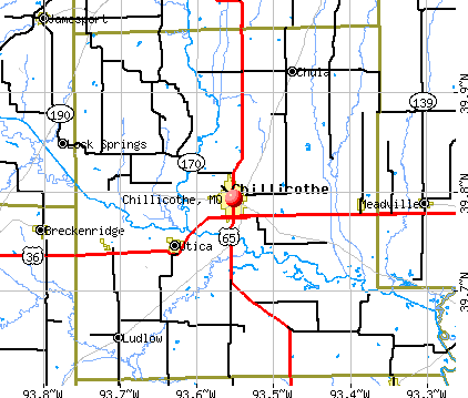 Chillicothe, MO map