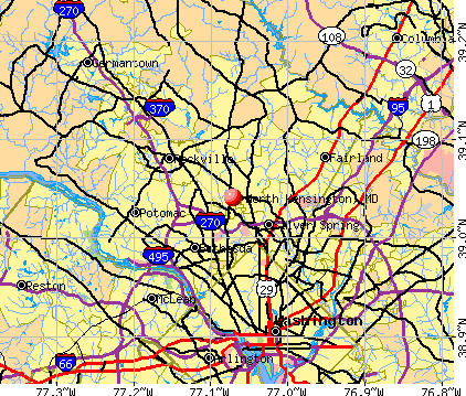 North Kensington, MD map
