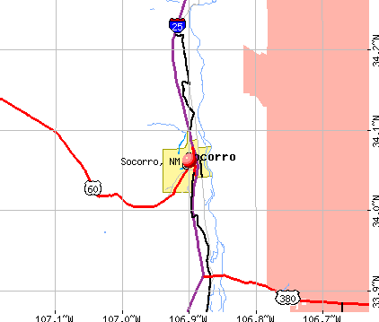 Socorro, NM map