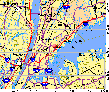 New Rochelle, NY map