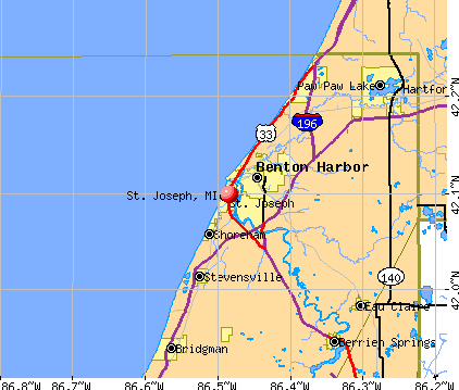St. Joseph, MI map