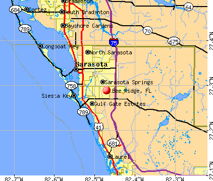 Bee Ridge, FL map