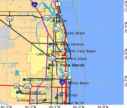 Lake Park, FL map
