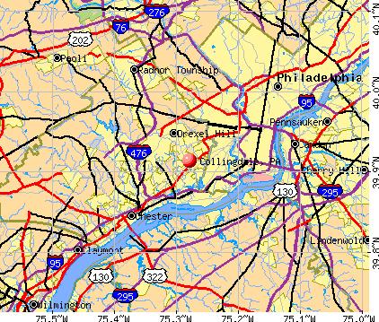Collingdale, PA map