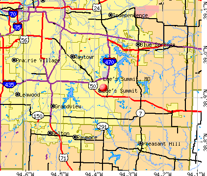 Lee's Summit, MO map
