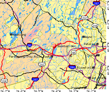 Boonton, NJ map