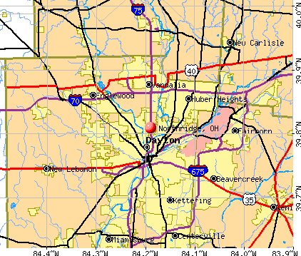 Northridge, OH map