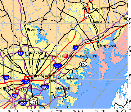 White Marsh, MD map