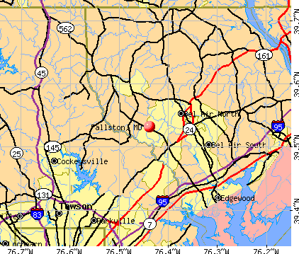 Fallston, MD map