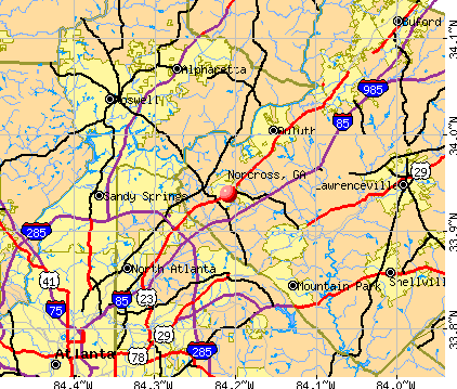Norcross, GA map