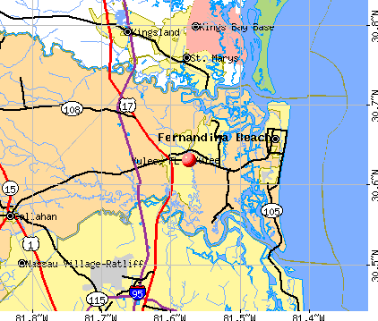 Yulee, FL map