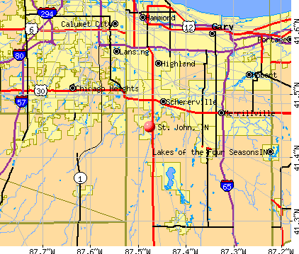 St. John, IN map